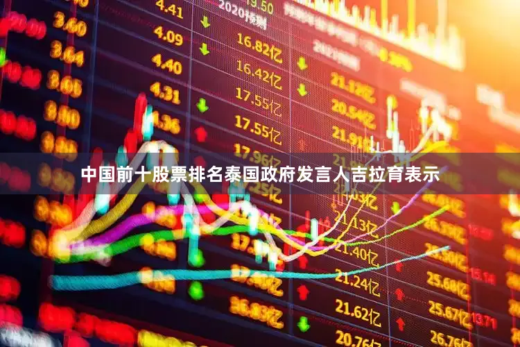 中国前十股票排名泰国政府发言人吉拉育表示